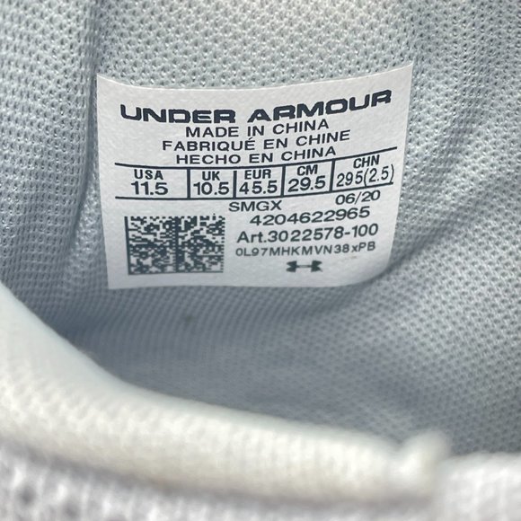 Under Armour UA Curry 6 SL Spikeless Gray Golf Shoes 9.5 & 10.5 &11.5 3022578-10